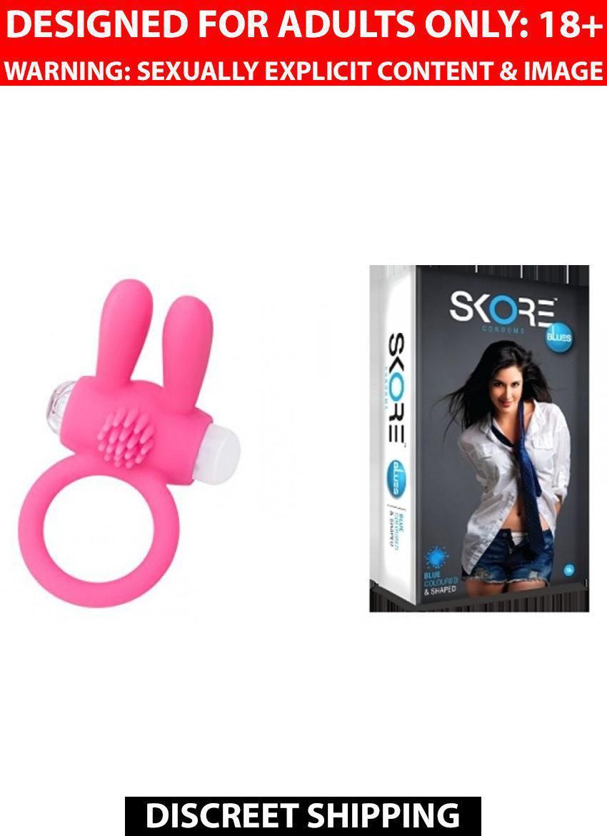 Purepassion Regular Rabbit Vibrating Ring And Skore Blues Condoms Pack Of 1 Buy Purepassion