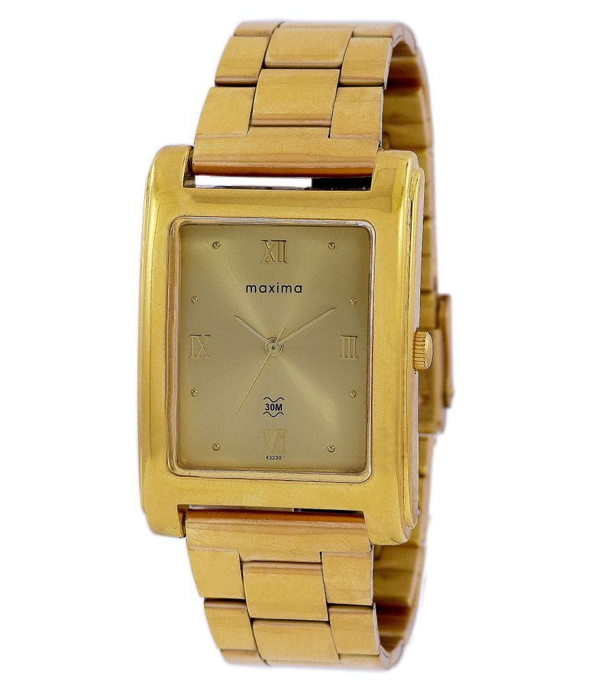 maxima square dial watches