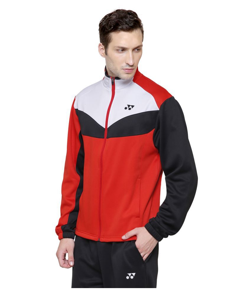 Yonex Red Polyester Fleece Jacket - Buy Yonex Red Polyester Fleece ...