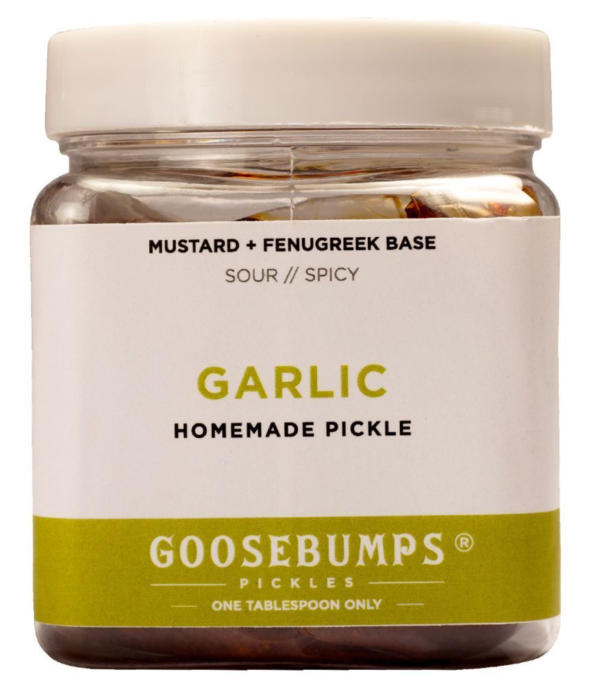 Goosebumps Pickles Homemade Garlic Pickle 250 gm Buy Goosebumps