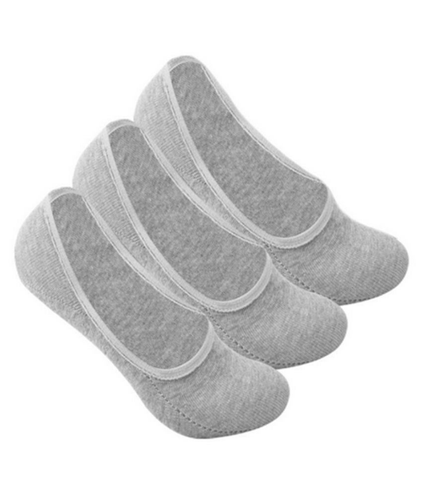     			Tahiro Grey Cotton Footies Loafer Socks - Pack Of 1