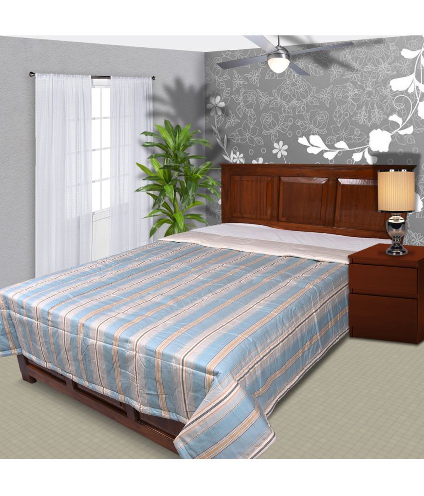 Just Linen King Cotton Stripes Multi Comforter Buy Just Linen King