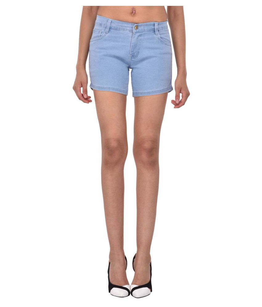 denim hot pants for women