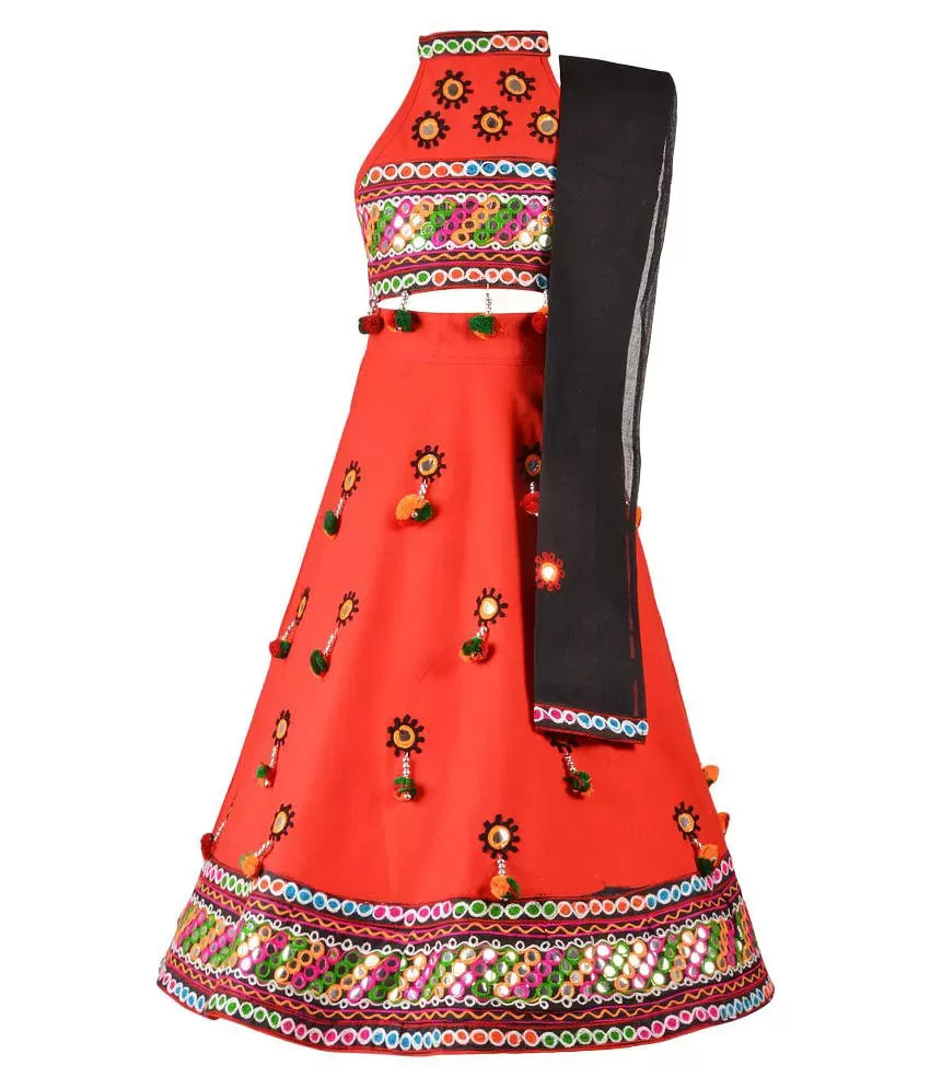 Aarika Girl's Traditional Gujarati Lehenga Choli Set - Buy Aarika Girl's  Traditional Gujarati Lehenga Choli Set Online at Low Price - Snapdeal