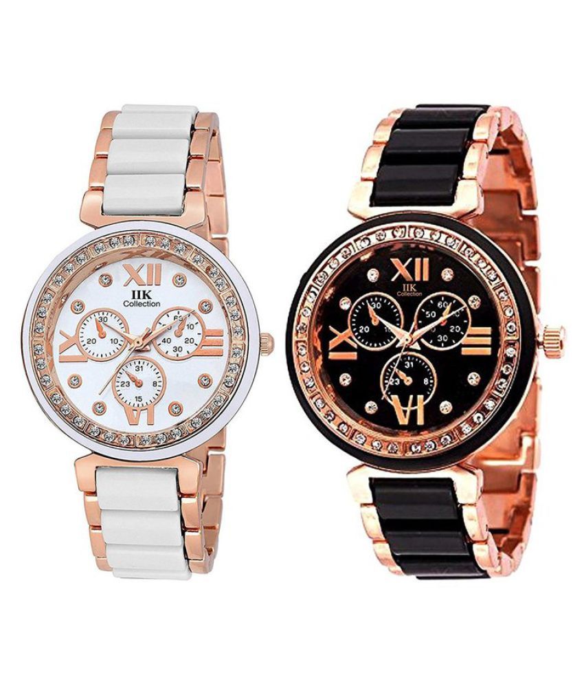     			IIK Collection  Combo of Analog Wrist Watch For Women (IIK-1012W-1013W)