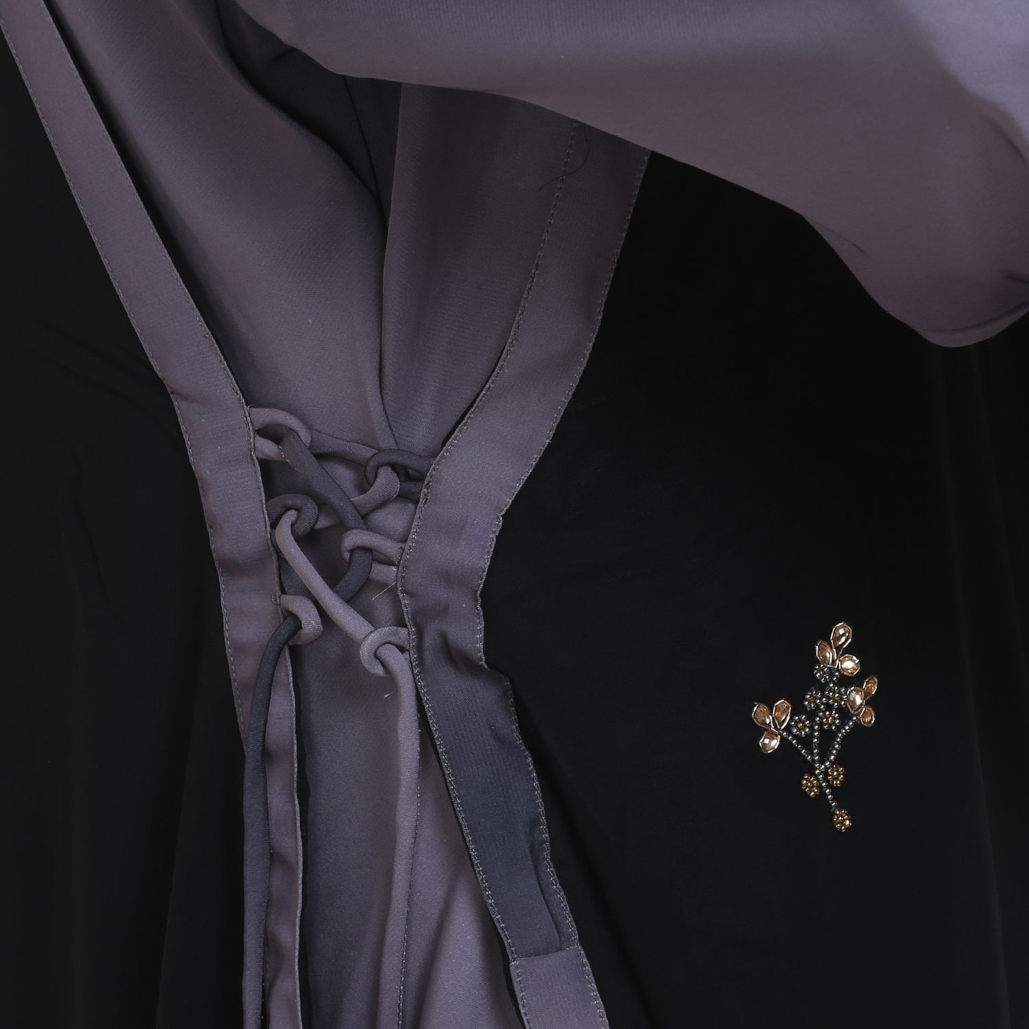 abaya Multicoloured Crepe Stitched Burqas with Hijab Price in India abaya Multicoloured Crepe Stitched Burqas with Hijab