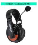 Frontech JIL- 3442 Over Ear Wired Headset With Mic (Designed for Computers)