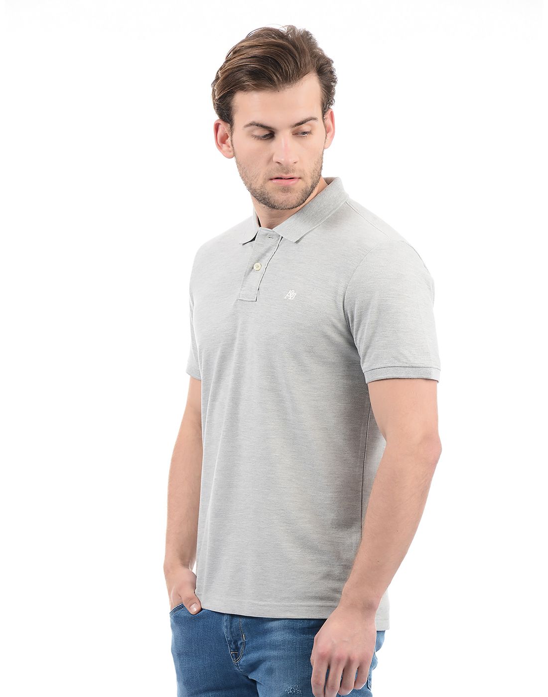 Aeropostale Grey Regular Fit Polo  T  Shirt  Buy 