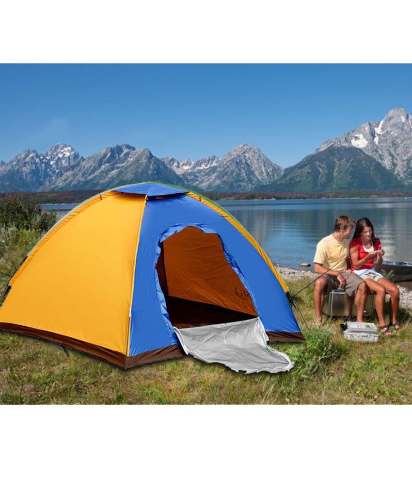For 1022/-(59% Off) Blue Camping & Tent for 4 Persons at Snapdeal