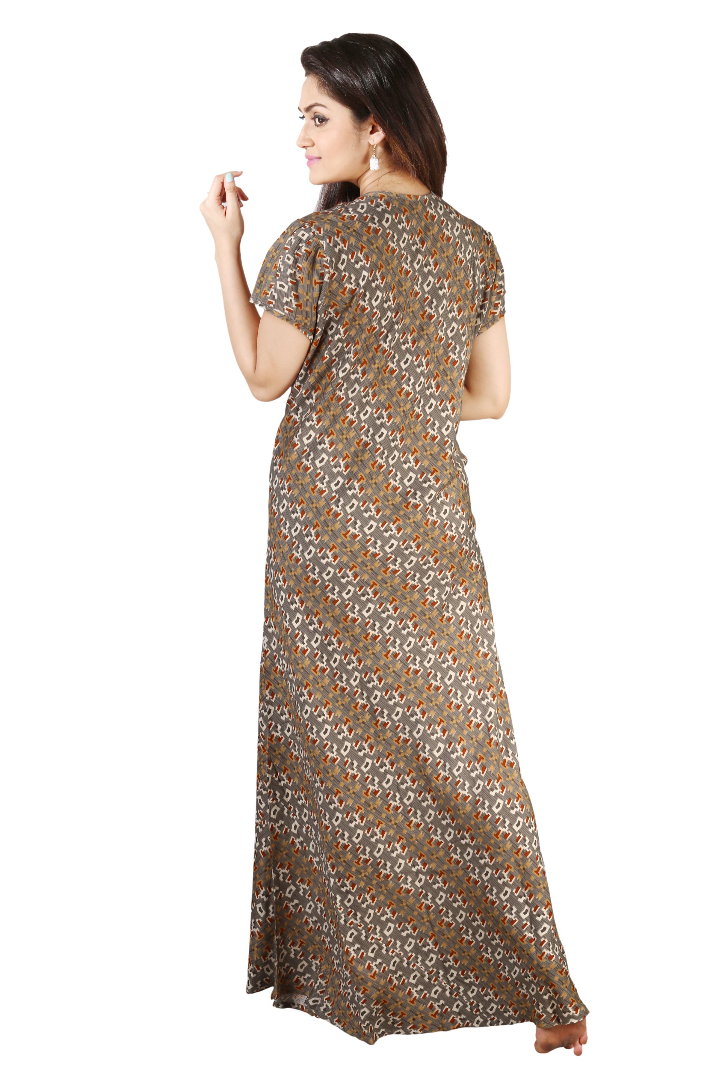 full sleeve nighty cotton