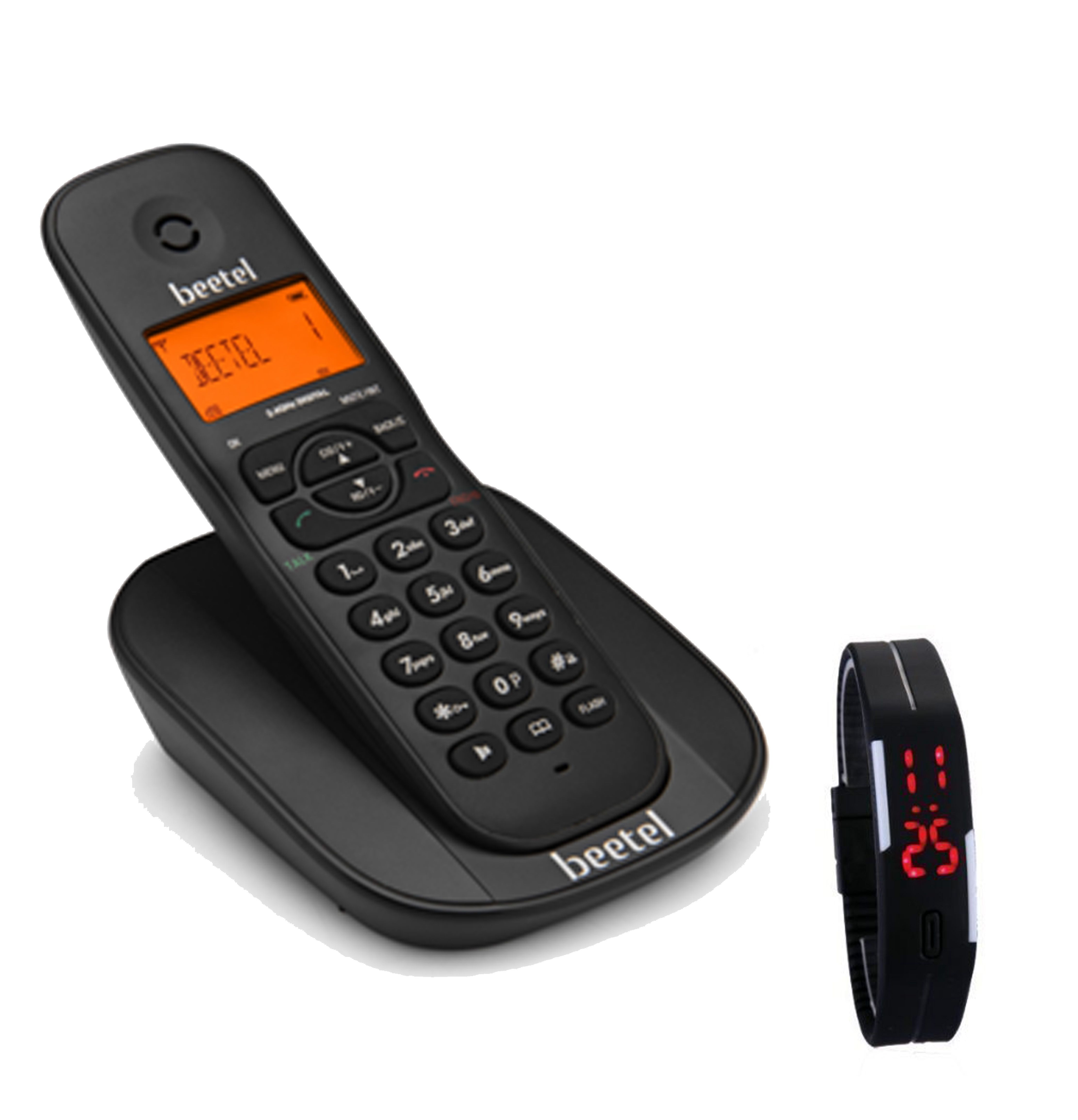     			Beetel BEETEL X-73 CORDLESS PHONE Cordless Landline Phone ( Black )