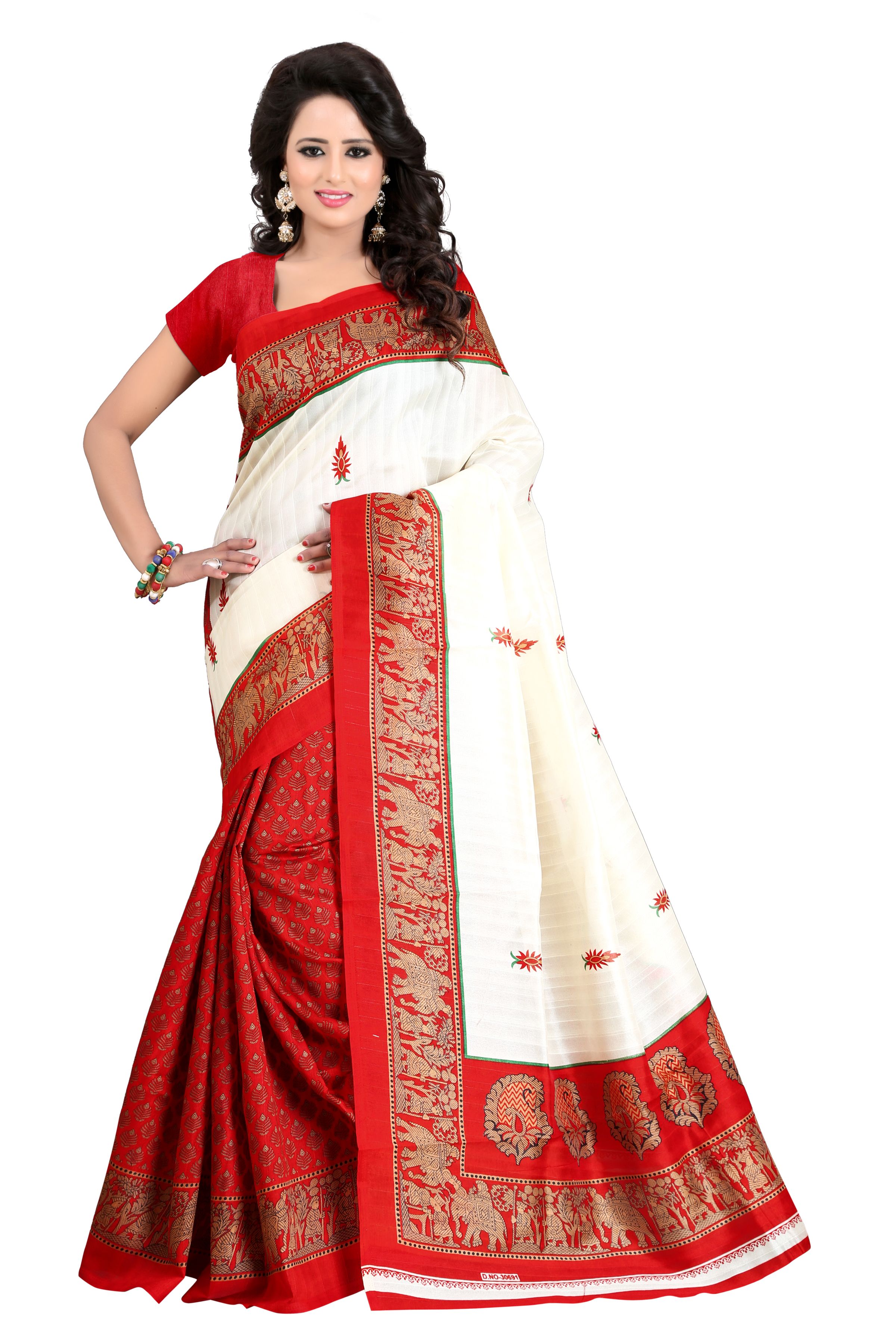 Fashion Founder Red Bhagalpuri Silk Saree Buy Fashion Founder Red Bhagalpuri Silk Saree Online 2708