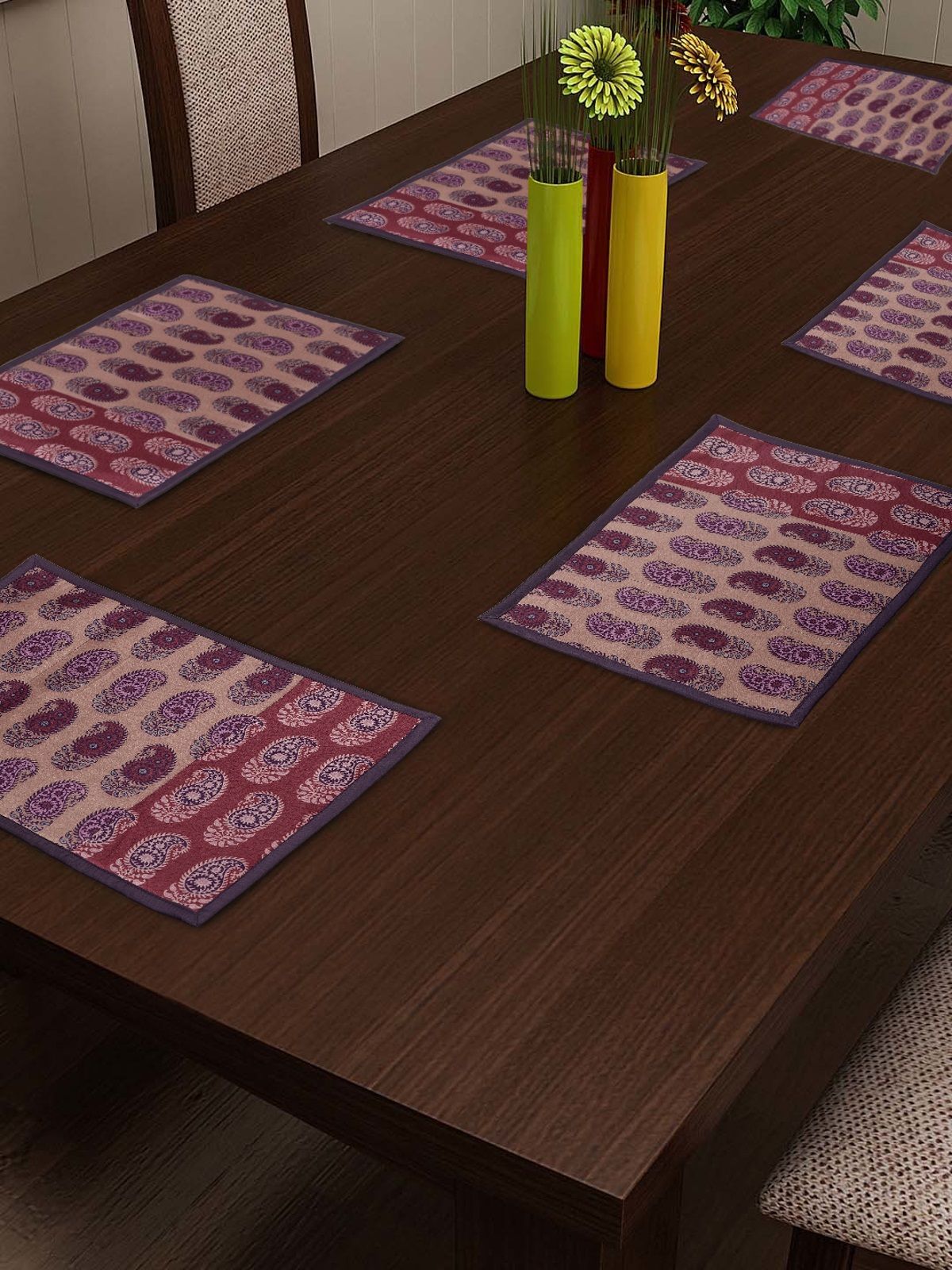 Swayam Set of 4 Cotton Table Mats Buy Swayam Set of 4 Cotton Table