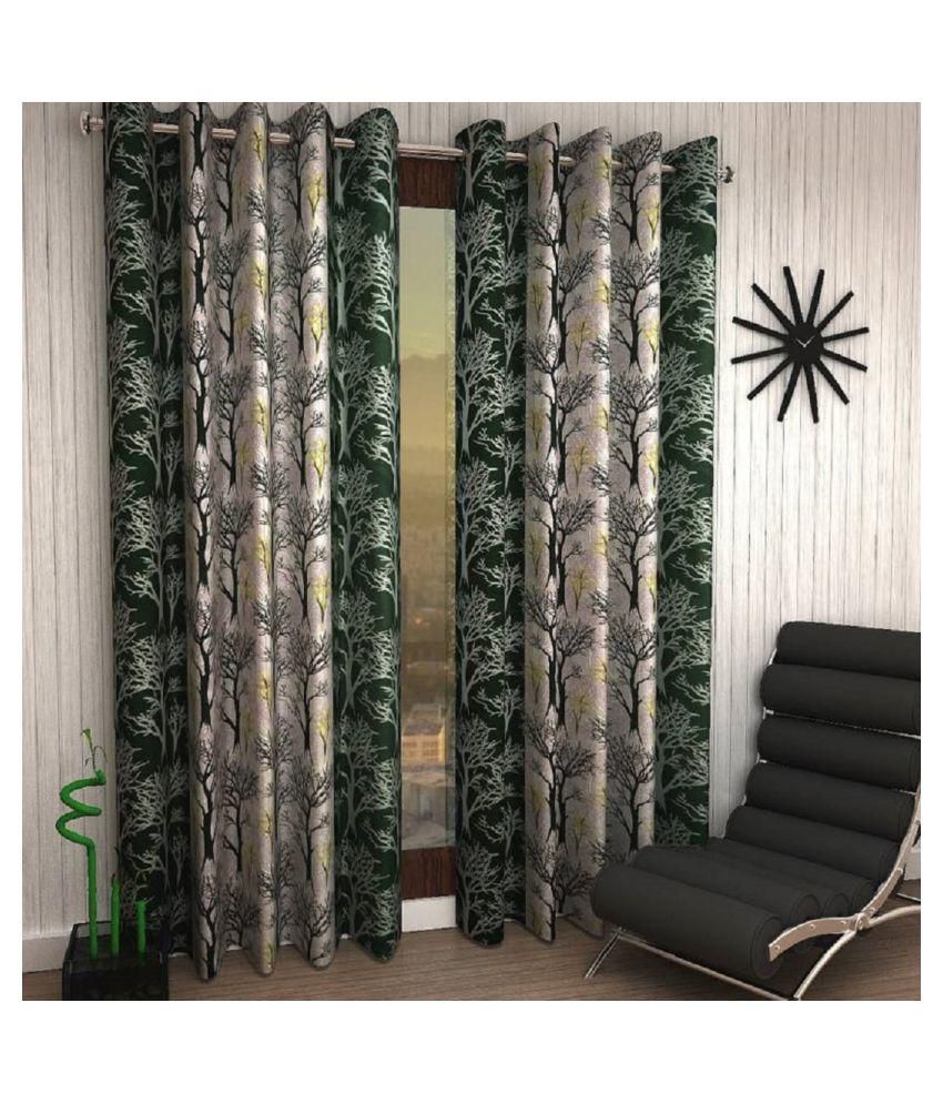     			Tanishka Fabs Blackout Curtain 5 ft ( Pack of 2 ) - Multi Color