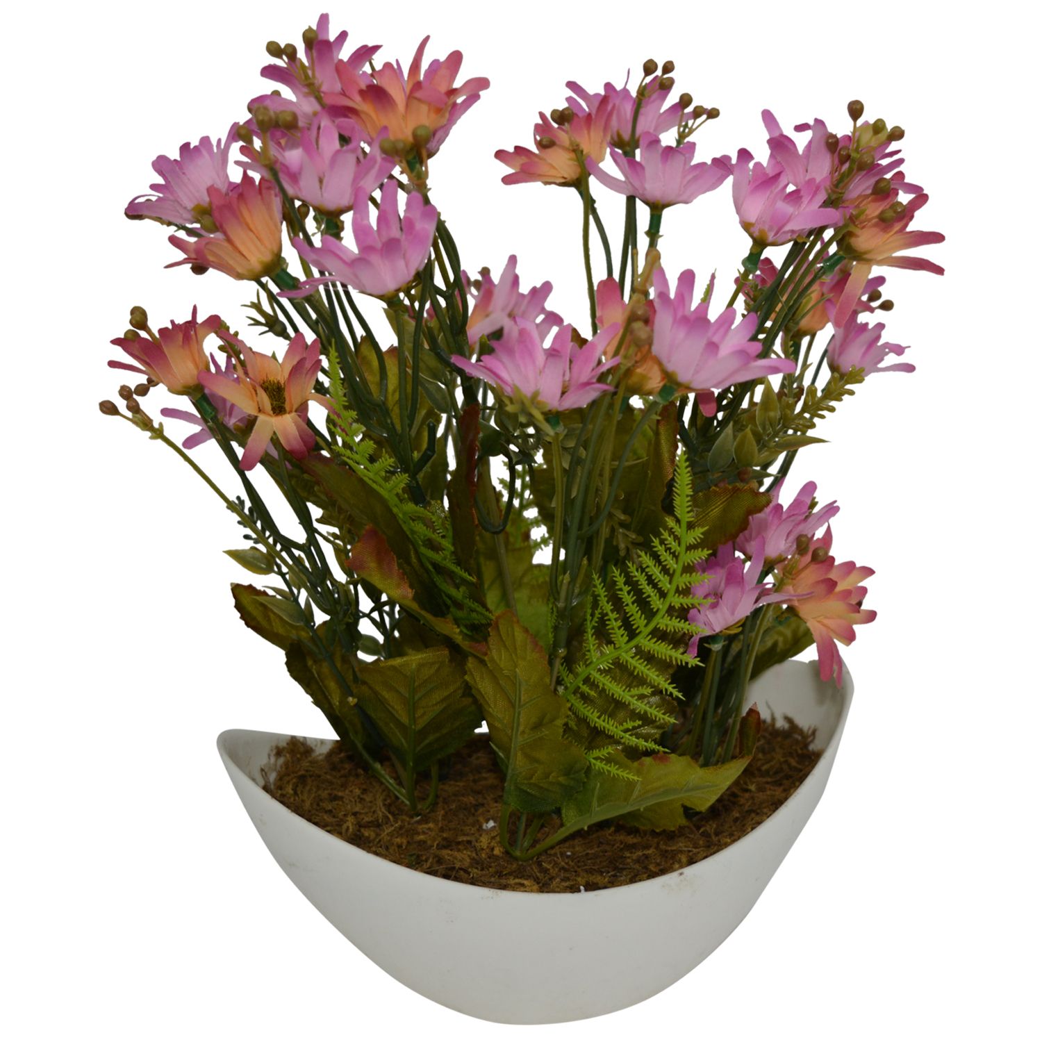 The Fancy Mart Wild Flower Pink Flowers With Pot - Pack of 1: Buy The ...