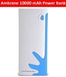 Ambrane P-1122 10000 mAh Li-Ion Power Bank - (White & Blue)
