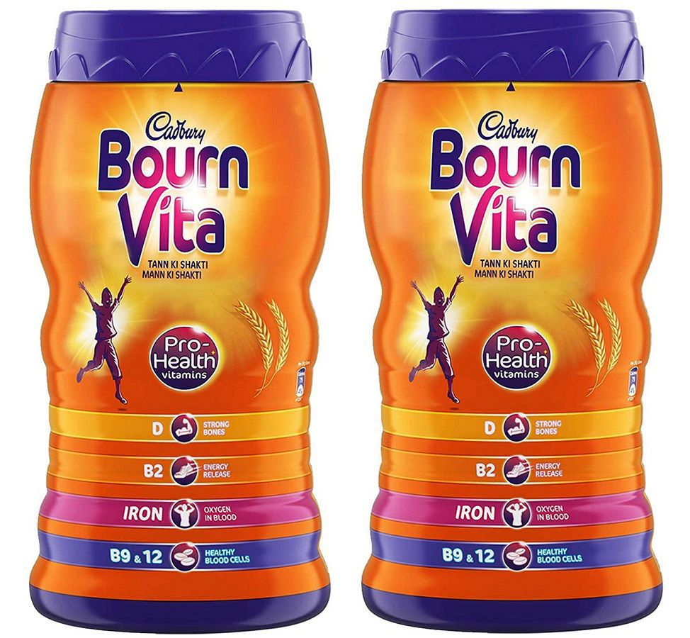 Bournvita ProHealth Vitamins Health Drink 1 kg Chocolate Pack of 2: Buy ...