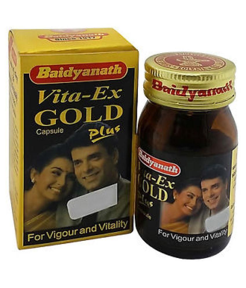     			Ayurveda Cure Baidyanath's Vita Ex Gold Plus Capsule 20 no.s Pack of 3