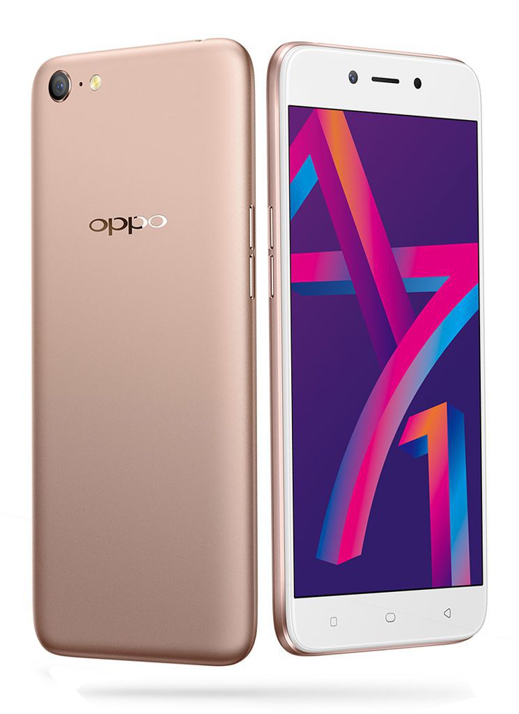 Oppo A71(2018 Model) ( 16GB , 3 GB ) Gold Mobile P   hones