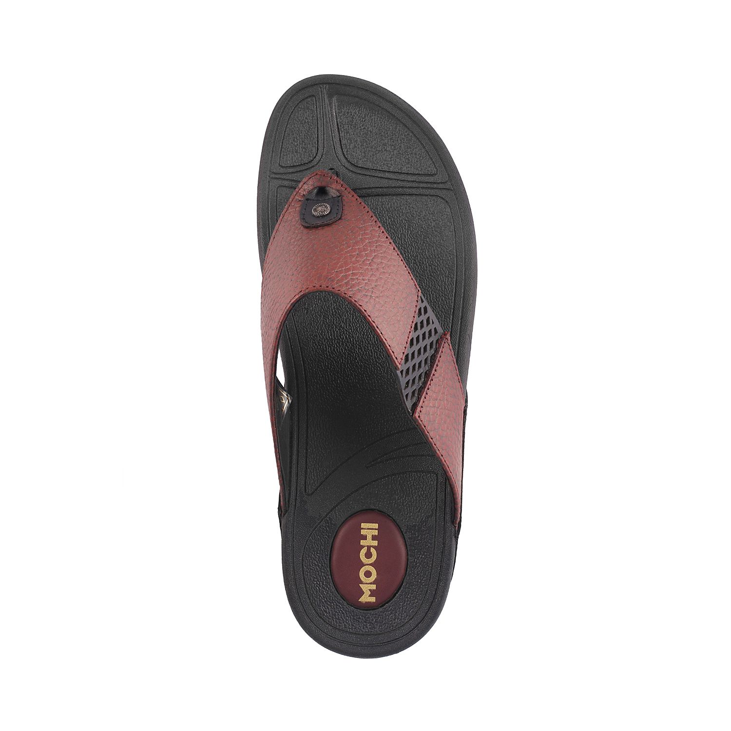 MOCHI MOCHI Men MARON LEATHER MAROON Daily Slippers Price in India- Buy MOCHI MOCHI Men MARON 