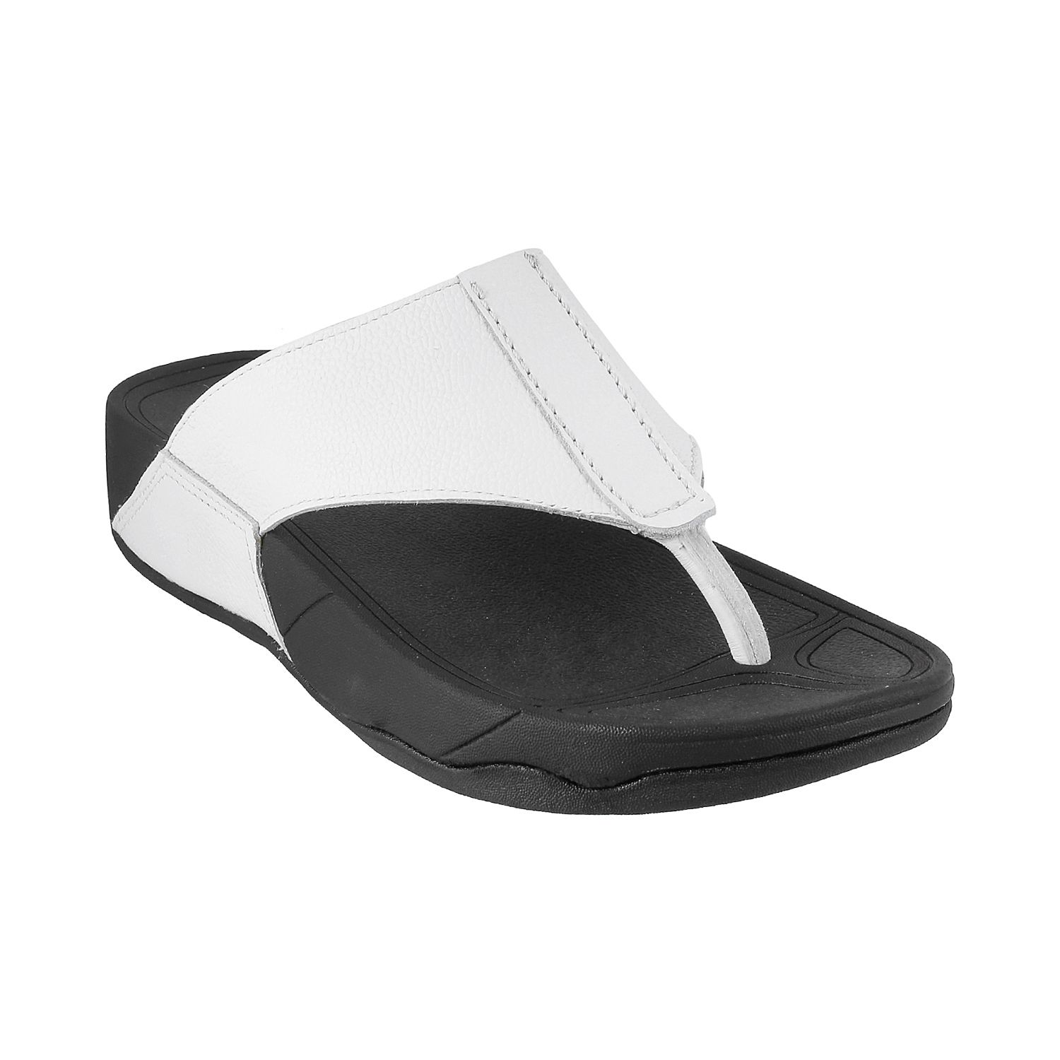 MOCHI MOCHI Men WHITE LEATHER WHITE Daily Slippers Price in India- Buy MOCHI MOCHI Men WHITE 