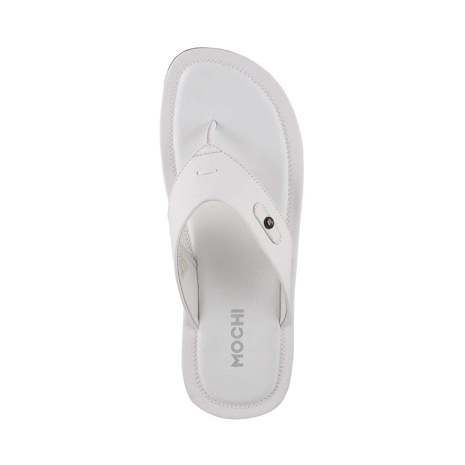 white chappal for men