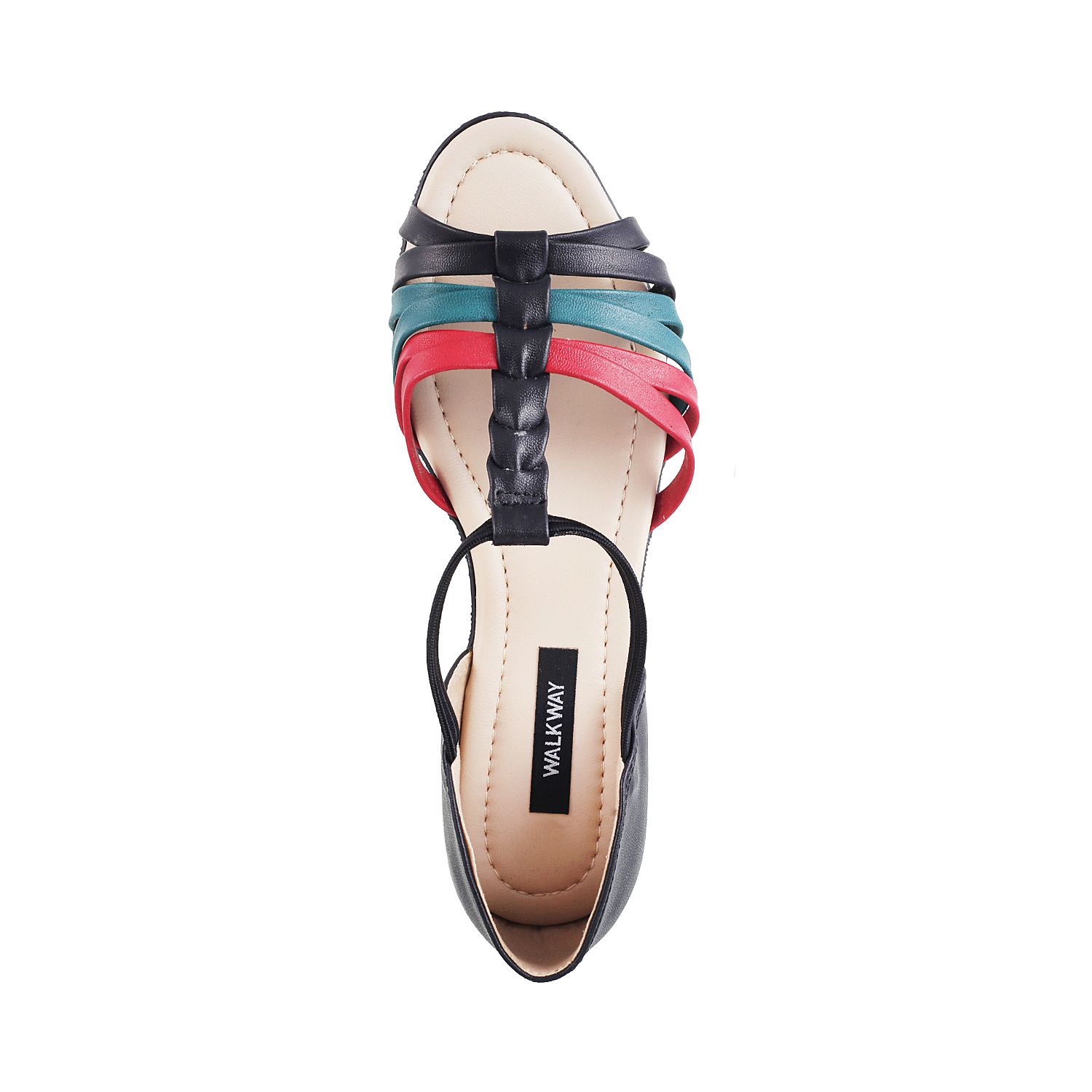 black walking flats