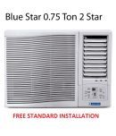 Blue Star 0.75 Ton 2 Star 2WAE081YCF Window Air Conditioner(2018 BEE Rating) Free Standard Installation