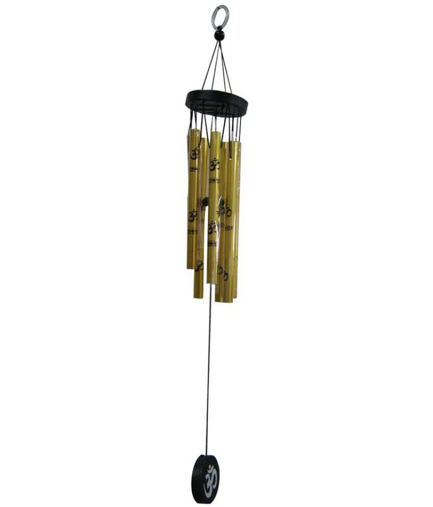     			Queen Collection Feng Shui Om Matte Aluminium Wind Chime