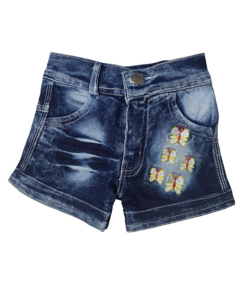     			HVM Girls Denim Shorts