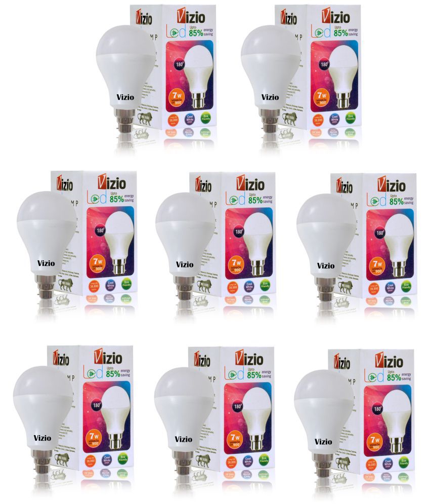     			Vizio 7W LED Bulbs Natural White - Pack of 8
