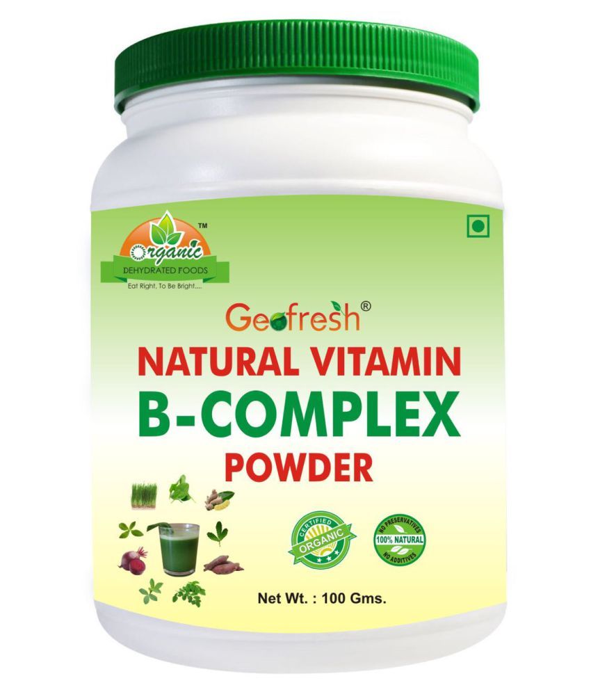 Geofresh Natural Organic Vitamin B Complex Powder 100 Gm: Buy Geofresh ...