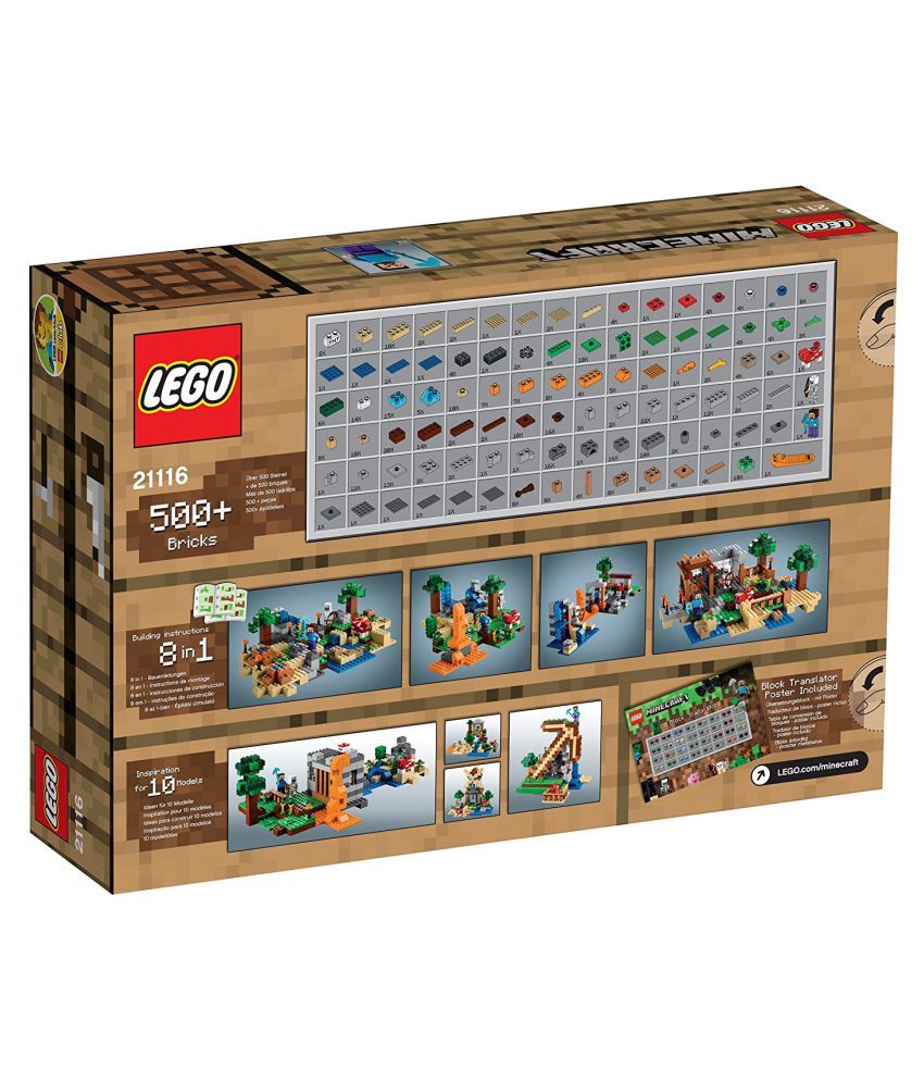 minecraft crafting lego set