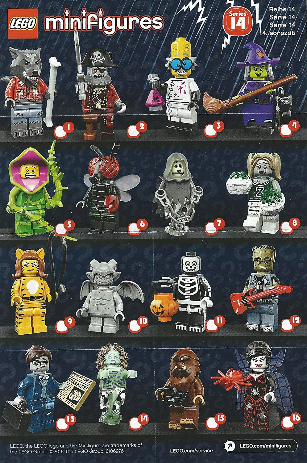 LEGO Series 14 Minifigure Zombie Businessman 