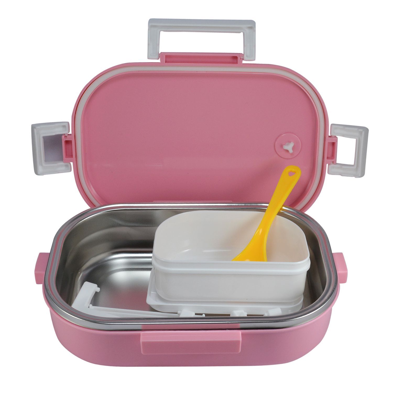 Saamarth Impex Pink Kids Leakproof Lunch Box Colorful Air Tite Tiffen ...