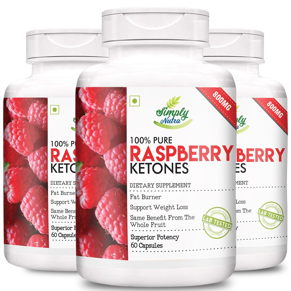 Simply Nutra Raspberry Ketones for weight loss 800 mg Capsule 180 gm
