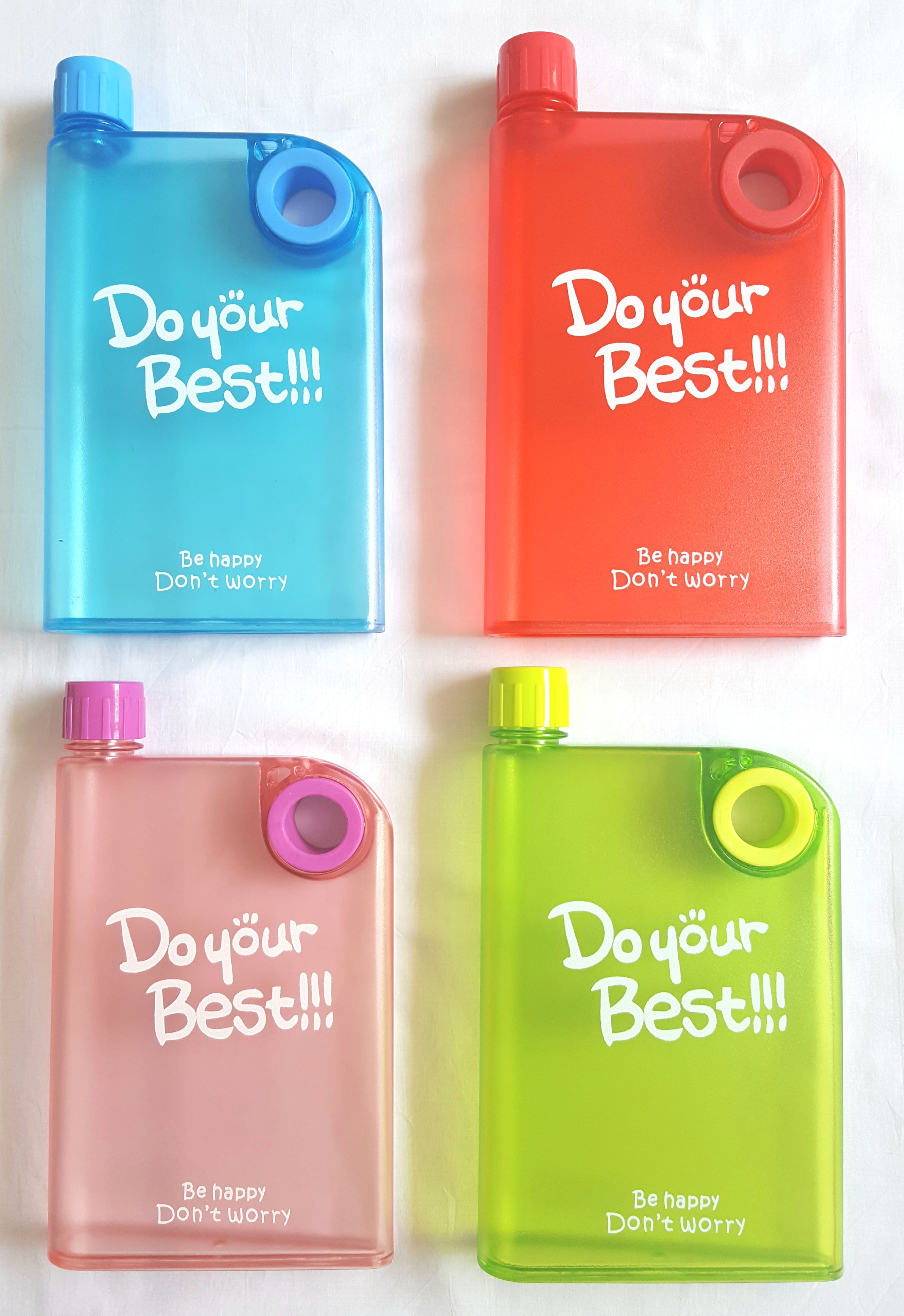 Do Your Best A5 Notebook Style Ultra Slim Water Bottle 380 ml Free Shipping