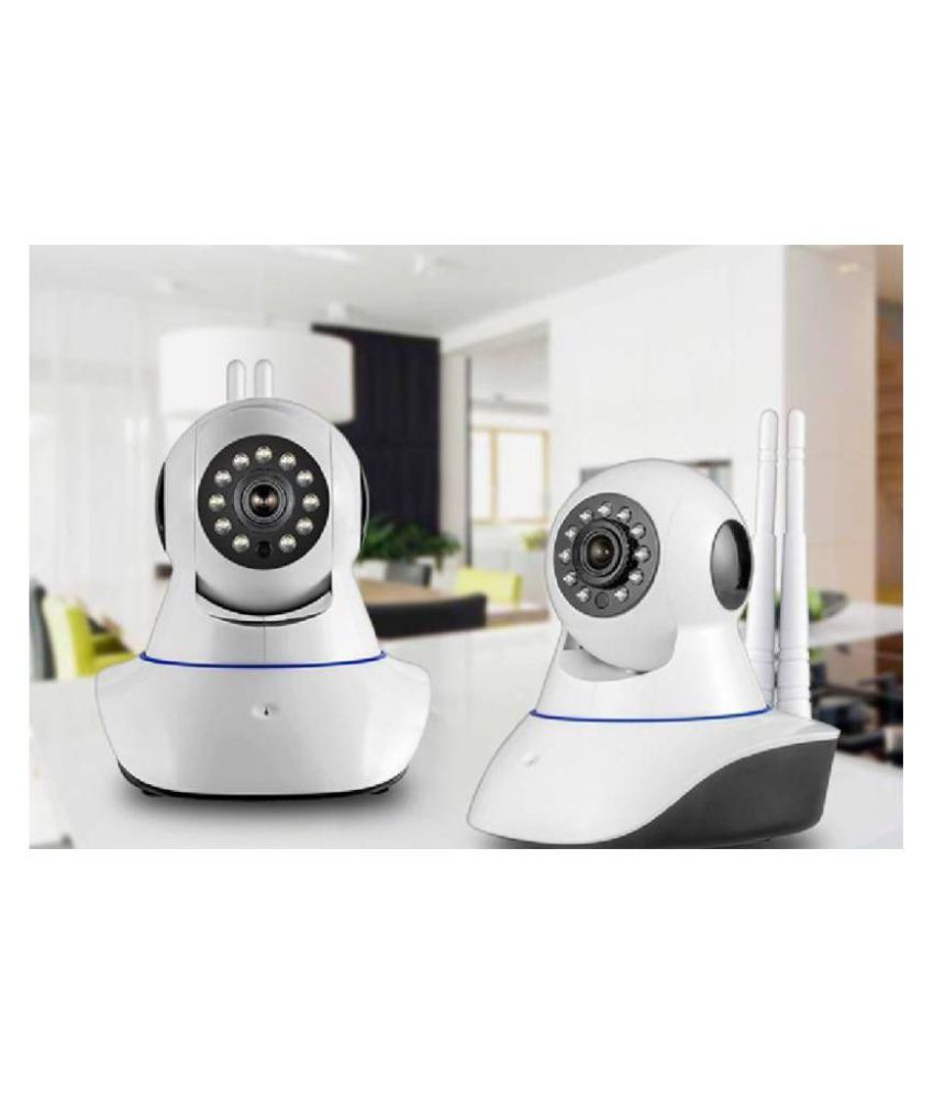 spotvision V380 wifi camera, adaptor, manual, wall stand (64 GB) Supported not included Surveillance Kit