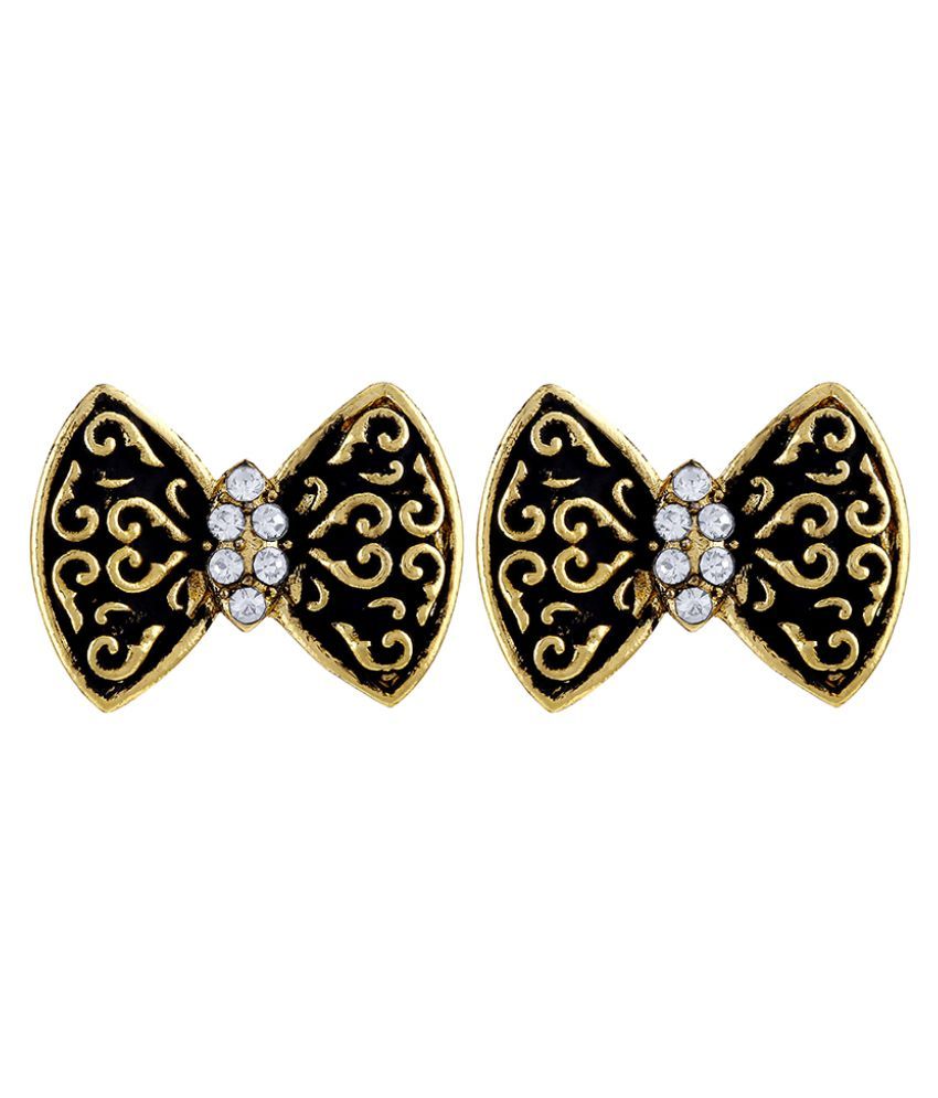     			Asmitta Eye-Catchy Butterfly Shape Gold Plated Stud Earring For Women