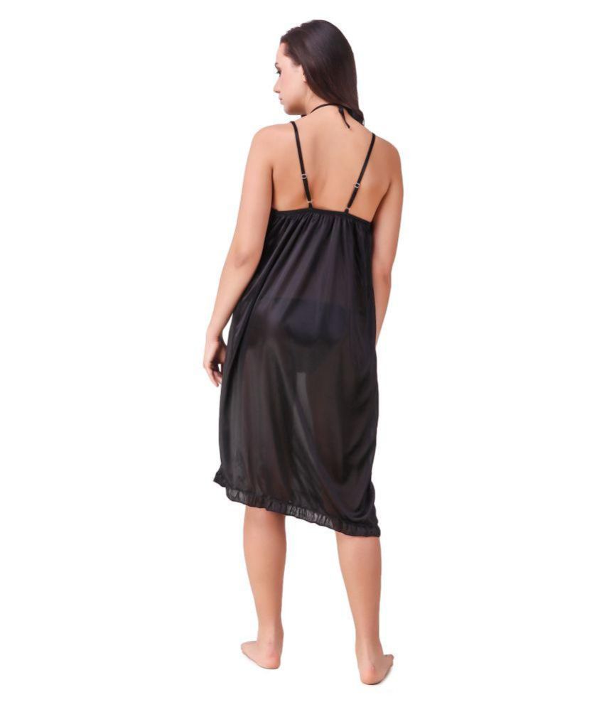 black satin night suit