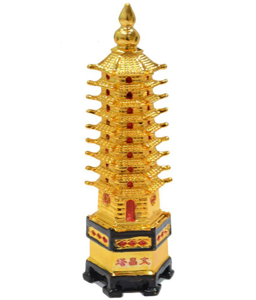     			King Collection Yellow Feng Shui Education Tower