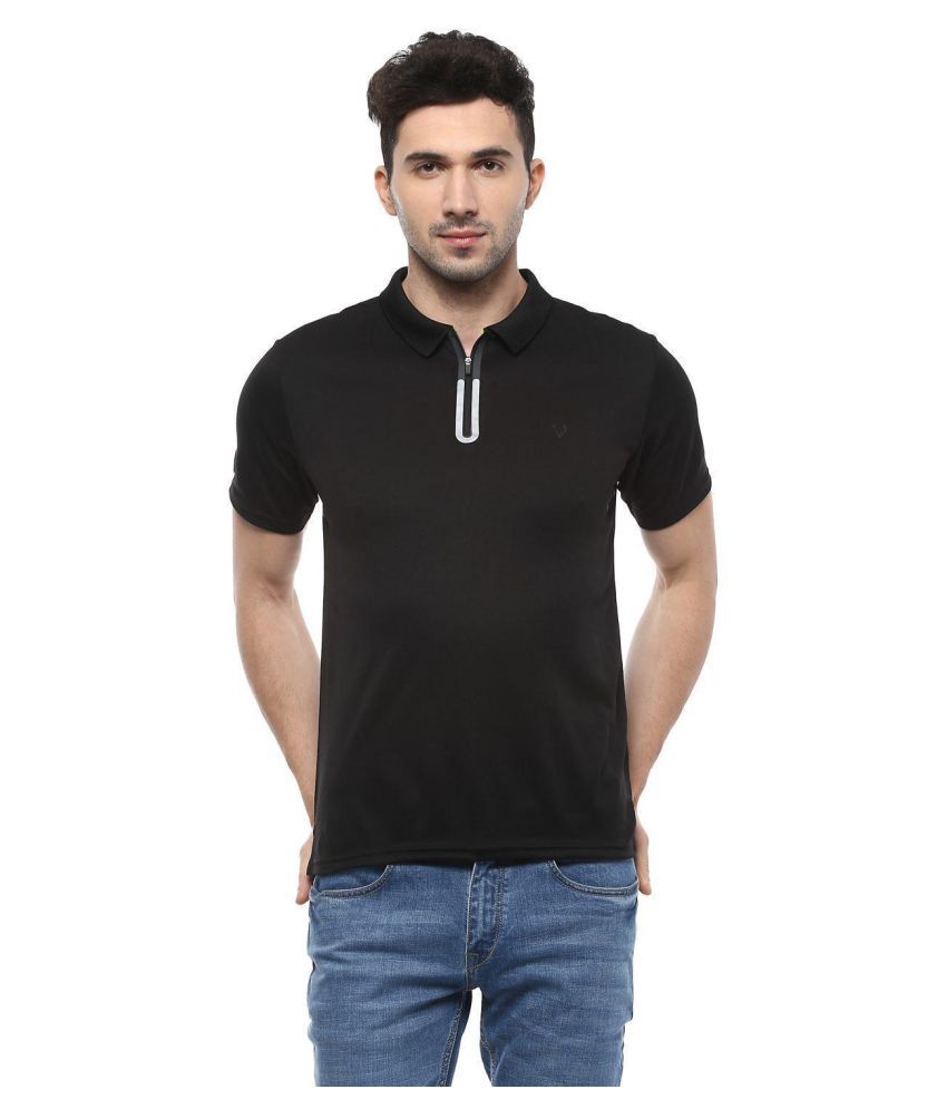 Allen Solly Black Regular Fit Polo T Shirt - Buy Allen Solly Black ...