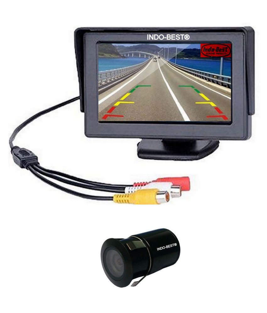 INDO-BEST Reverse Parking Device 4.3 Inch TFT LCD Monitor with 8 Led...
