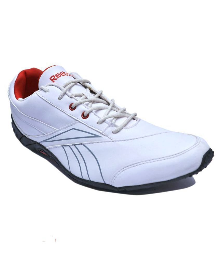 reebok evoque white running shoes