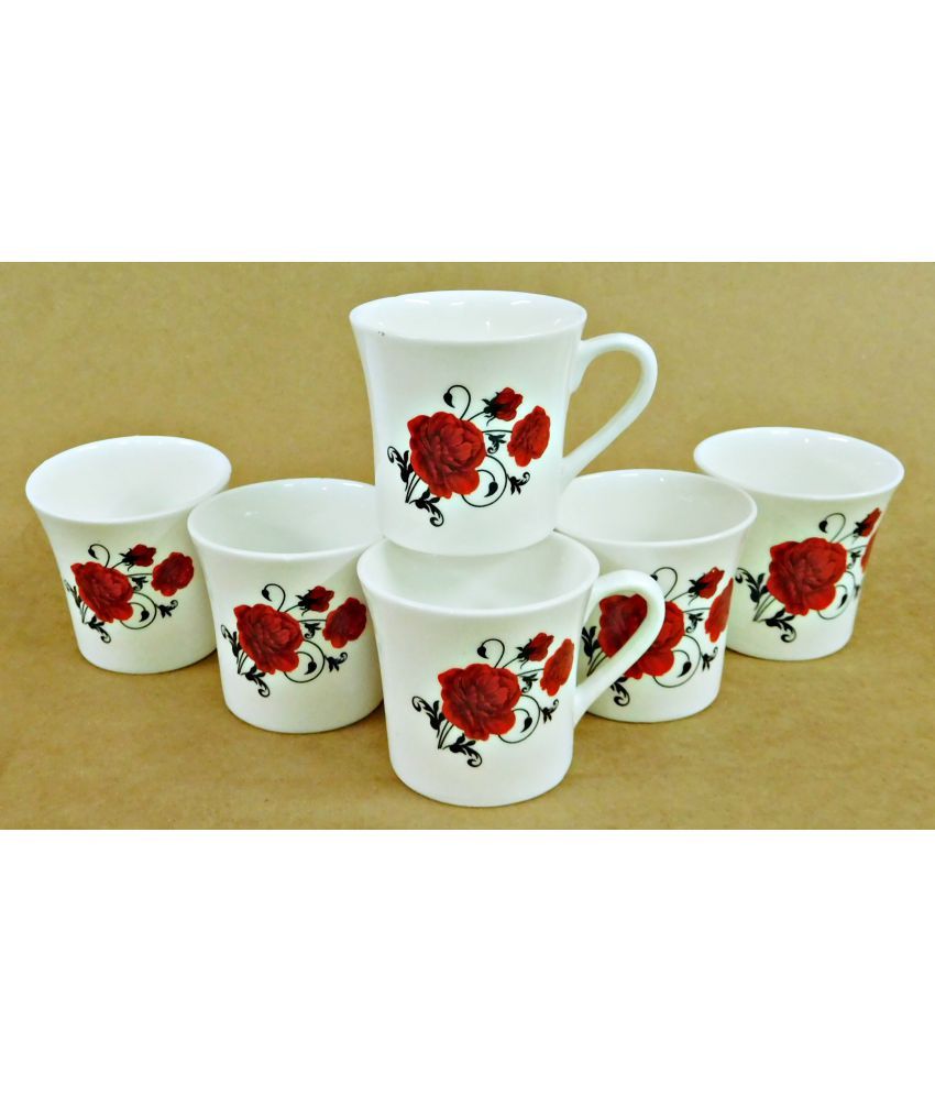 Reddish Bone China Tea Cup 6 Pcs Buy Online at Best Price in India