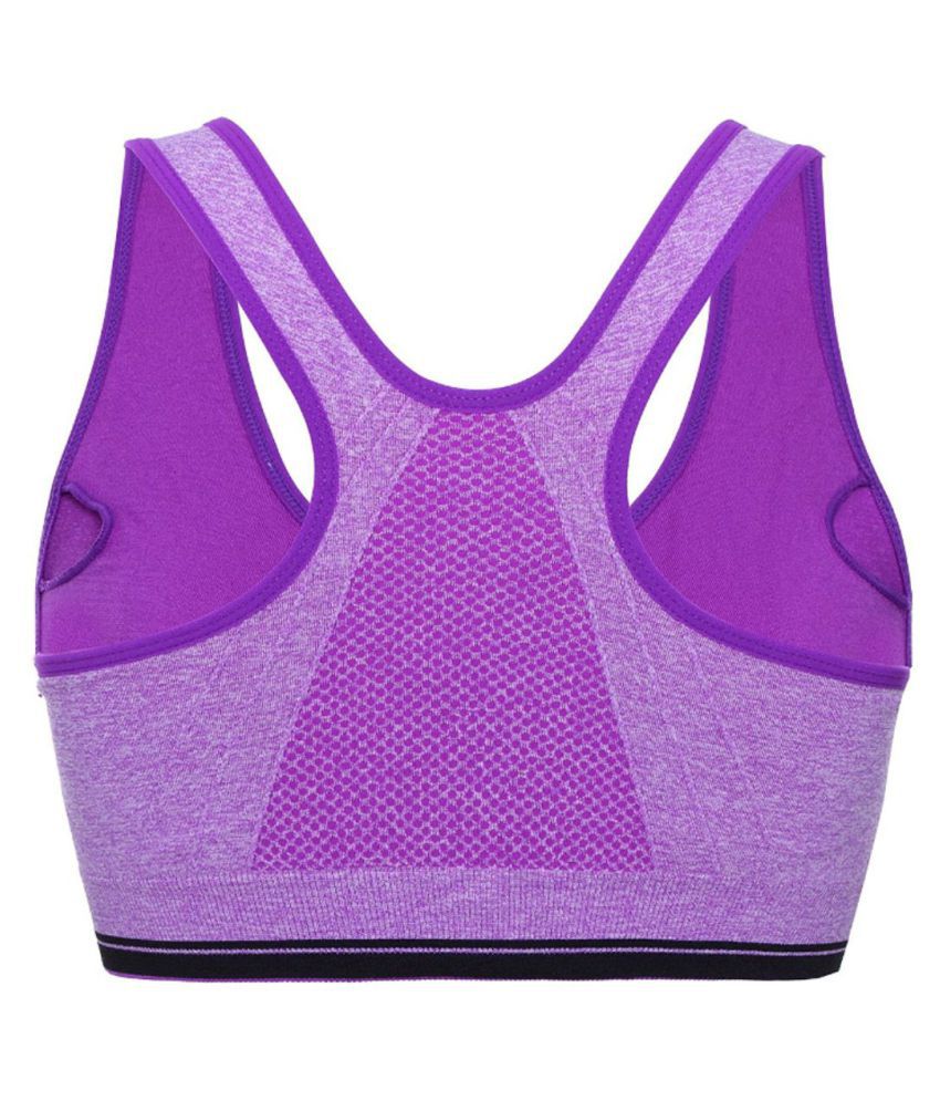 Buy Galani Cotton Sports Bra - Purple Online at Best Prices in India ...