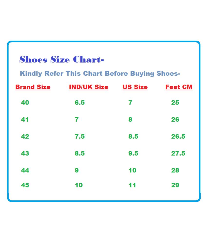 nike presto size chart