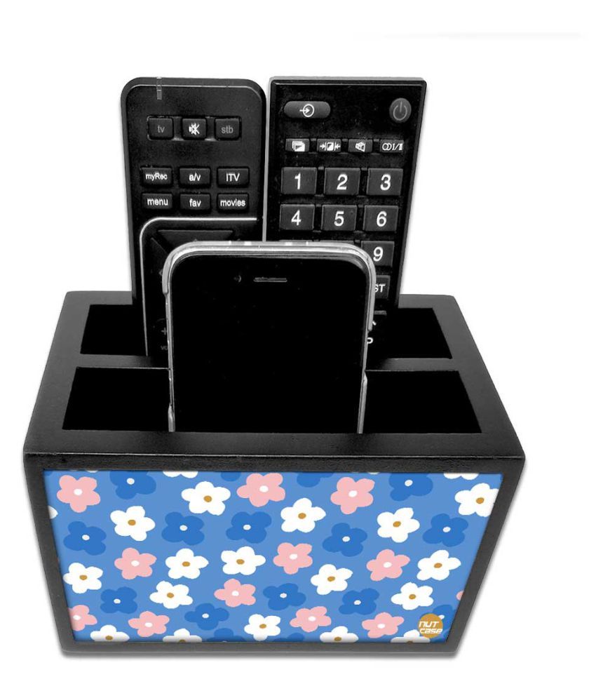 Nutcase Designer Wooden Remote Control Holder Stand Organizer Caddy for