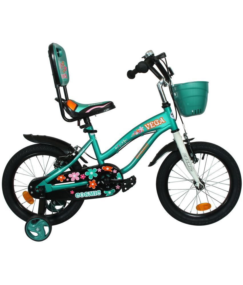 HOLLICY VEGA 16 INCH KIDS BICYCLE BLACK/GREEN Green 40.64 cm(16