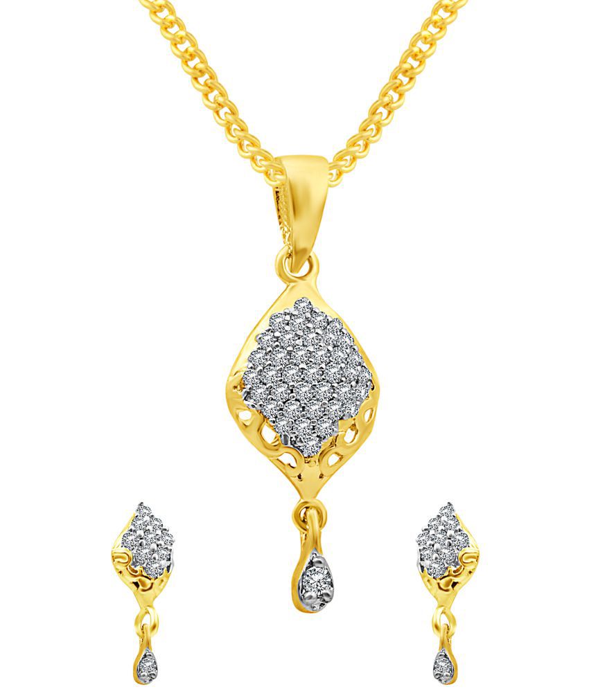 Party Wear Gold Plated Pendant set 